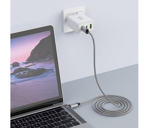 Silver Monkey Ładowarka sieciowa GAN 65W USB-C PD USB A QC 3.0 - 603419 - zdjęcie 5